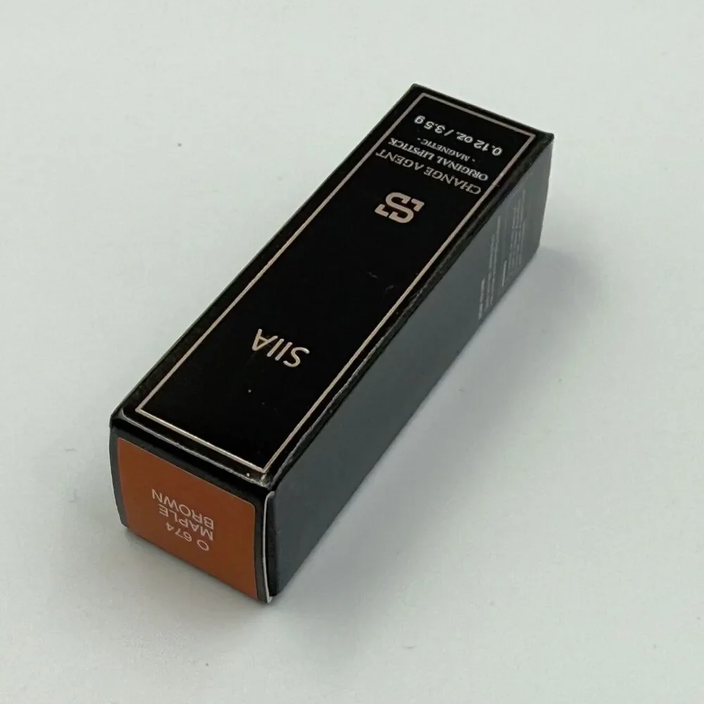 Siia Cosmetics Change Agent Original Lipstick O 674 Maple Brown new and sealed